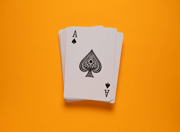 Close up of set of a playing cards - Photo, Image