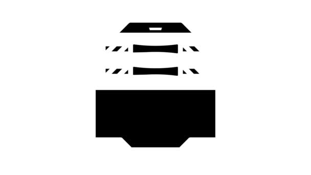 валіза з виготовленими гантелями спортивне обладнання лінія іконка анімація
 - Кадри, відео