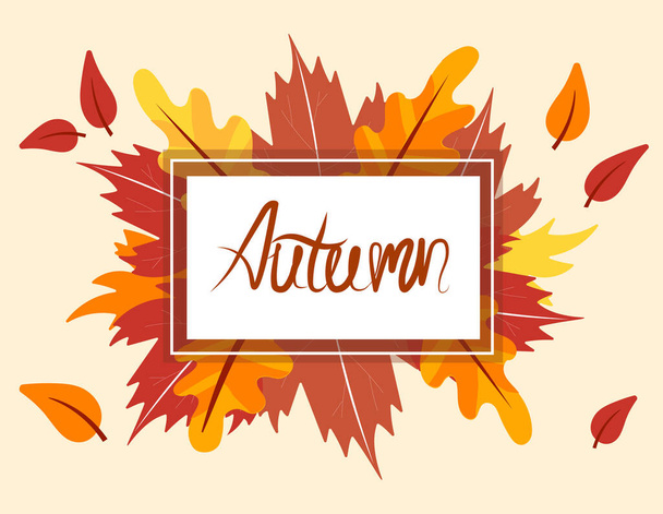 Autumn background concept - Διάνυσμα, εικόνα