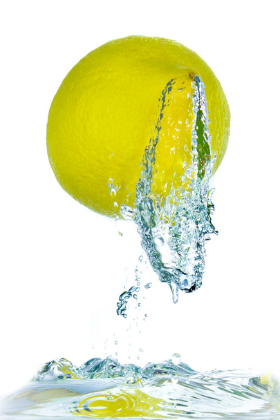 Lemon in water - Photo, Image