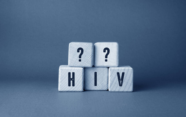 Detailní záběr slova HIV, koncepce zdravotní péče Idea - Fotografie, Obrázek