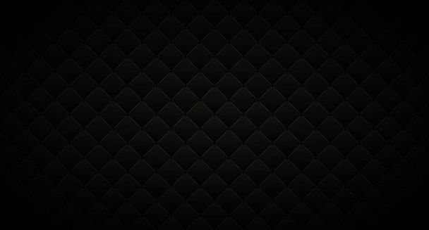 Fondo de textura de sofá negro diamante. Ilustración vectorial - Vector, Imagen