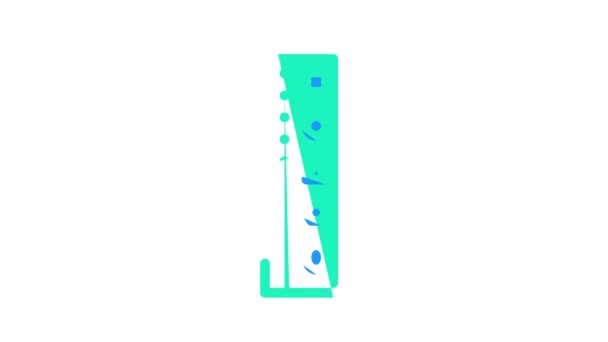 rodillo papelería herramienta color icono animación - Metraje, vídeo