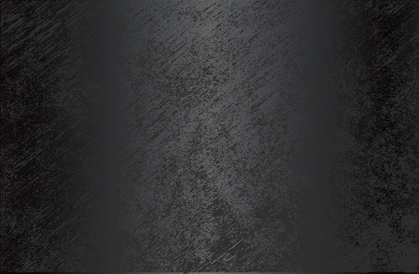 Luxusní černé kovové gradient pozadí s popraskané betonové textury. Vektorová ilustrace - Vektor, obrázek