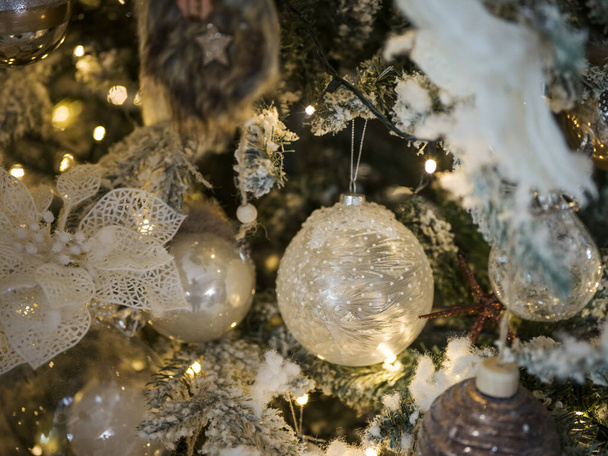 View of Christmas home decoration in nice natural light - Fotografie, Obrázek