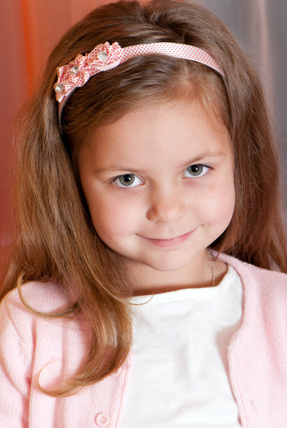 Portrait adorable little girl - 写真・画像