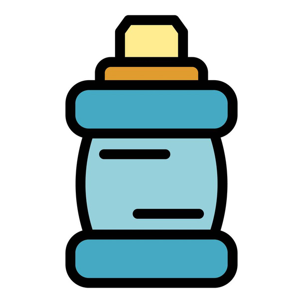 Mouthwash bottle icon color outline vector - Διάνυσμα, εικόνα