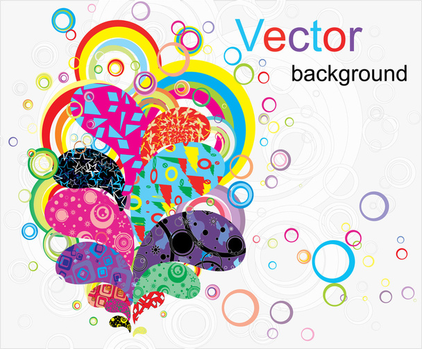Background with colorful elements - Вектор,изображение