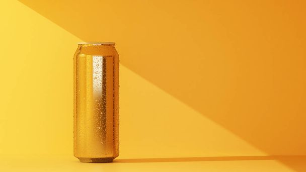 vaso d'oro nebulizzato sotto raggio di luce con spazio copia. rendering 3d - Foto, immagini