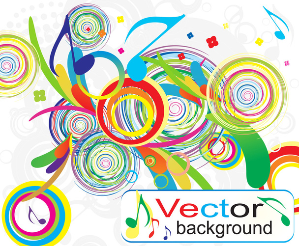 Abstract colorful music background - Vektori, kuva