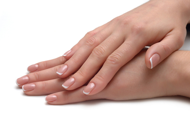 French manicure isolated - Foto, Imagen