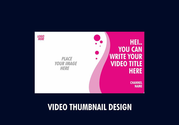 Μοντέρνο και πολύχρωμο βίντεο μικρογραφία σχεδιασμού - Διάνυσμα, εικόνα