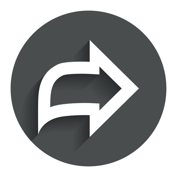 Arrow sign icon. Next button. Navigation symbol - Vektor, Bild