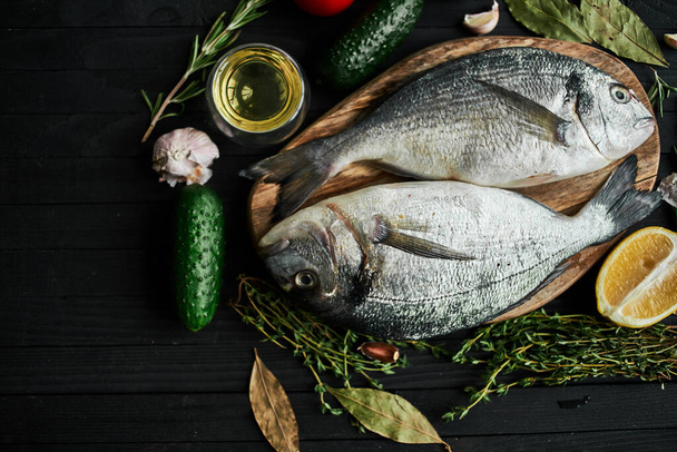 fish ingredients for cooking restaurants sea food - Fotografie, Obrázek