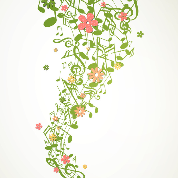 Vector Music Background with Notes - Vector, Imagen