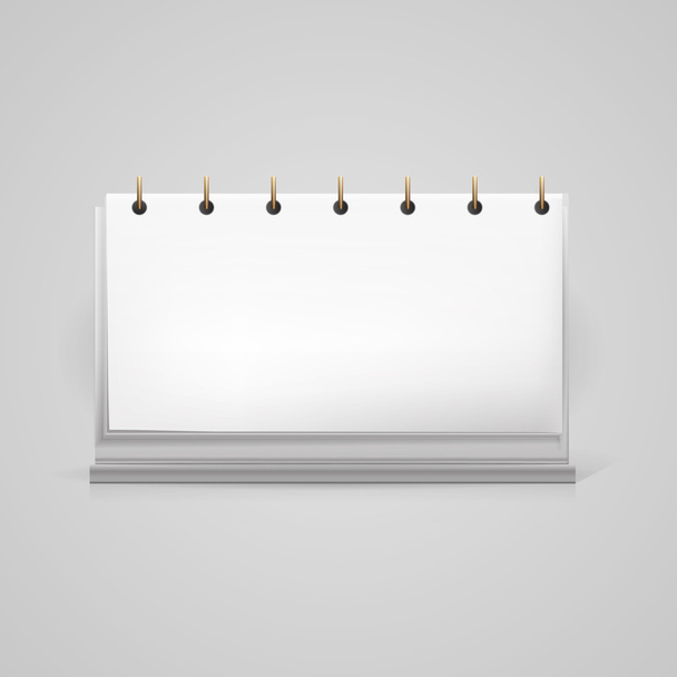 Vector illustration of blank desk calendar mock-up - Vektor, Bild