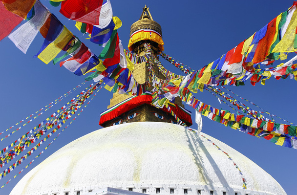 Bouddhanath stupa, symbool van kathmandu, nepal  - Foto, afbeelding