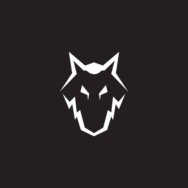 тканина з головою вовк або логотип собаки значок Векторний графічний дизайн ілюстрація ідея креативна
 - Вектор, зображення