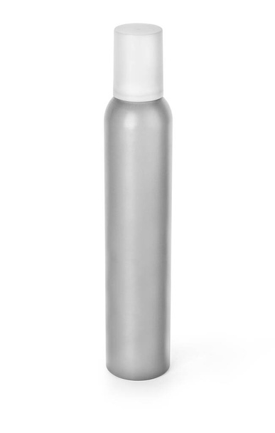 Fehér kozmetikai flakon spray, dezodor, Air Freshener elszigetelt fehér nyírás elérési út - Fotó, kép