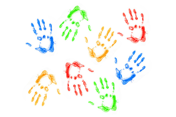 ruce tiskne různých barev - Fotografie, Obrázek