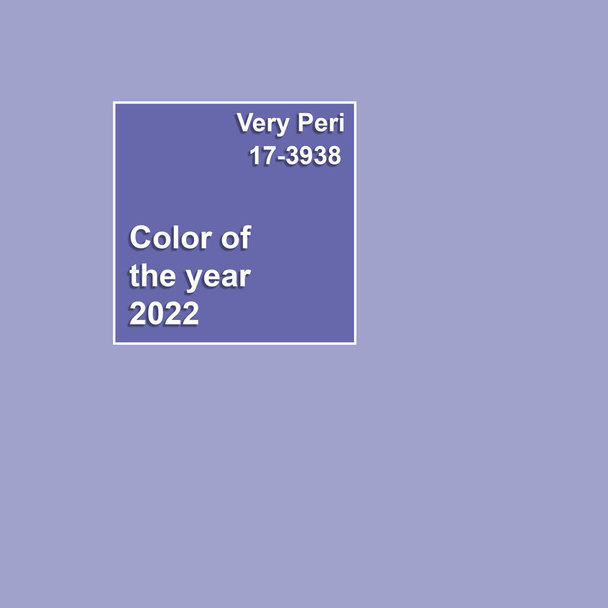 Colore dell'anno 2022 Molto Peri, concetto di minimalismo. - Foto, immagini