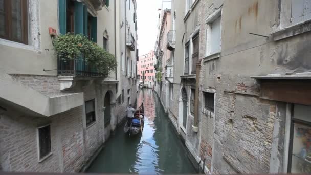 gondola w Wenecji - Materiał filmowy, wideo