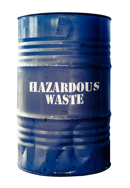 Isolated Barrel Of Hazardous Waste - Foto, afbeelding