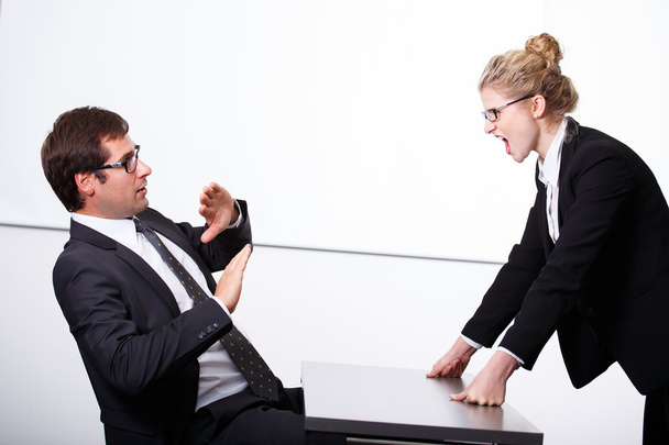 Female boss mad for employee - Photo, Image