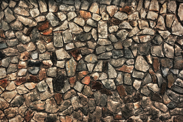 oude metselwerk van ruwe stenen als achtergrond  - Foto, afbeelding