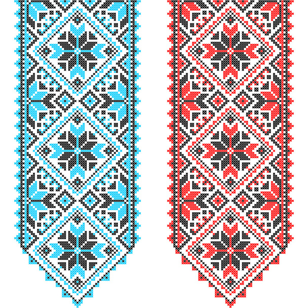 Embroidery. Ukrainian national ornament - Vector, Image