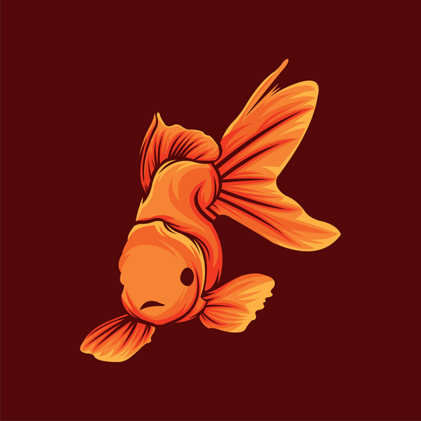 Diseño de vectores de mascotas de peces animales - Vector, imagen