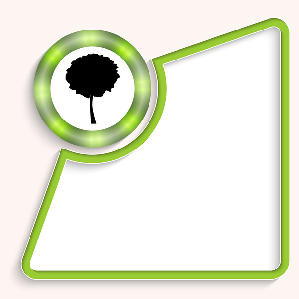Abstract frame for any text with tree symbol - Vektor, Bild