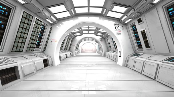 futuristické koridor - Fotografie, Obrázek