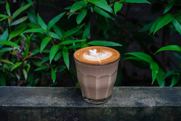 Знімок гарячого латте мистецтва кави аромату напою бізнес об'єкт
 - Фото, зображення