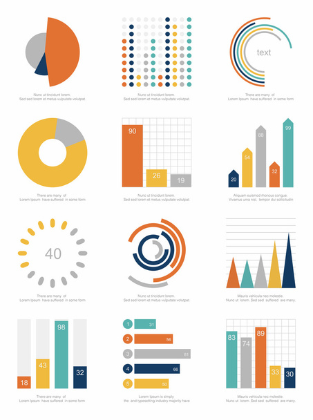 Prvky Infographics - Vektor, obrázek