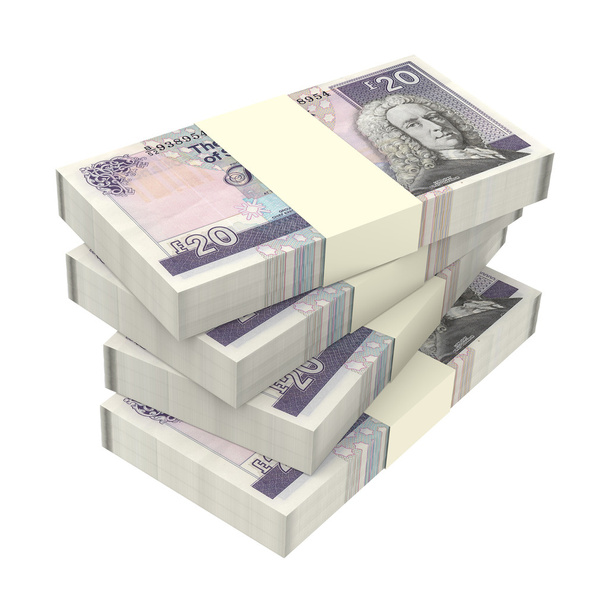 Escocia dinero aislado sobre fondo blanco
. - Foto, Imagen