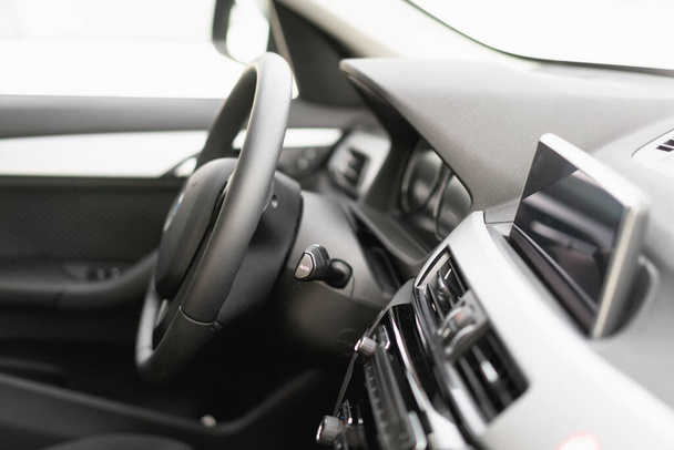 A closeup shot of a luxury car's interior - Foto, Bild