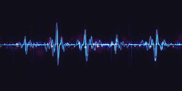 еквалайзер лінії серцевої хвилі імпульс абстрактний фон 3d ілюстрація
 - Фото, зображення