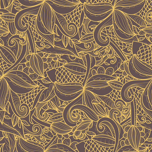 Abstract seamless hand-drawn pattern. - Vector, Image