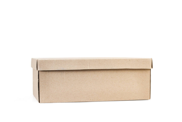 A cardboard box on a white background - Photo, Image