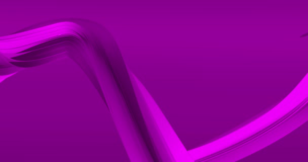 Gesloten. Abstract Velvet Violet achtergrond met dynamische Orchidee Bloem kleur 3d lijnen. 3D animatie van paarse lijnen. Moderne video-achtergrond, geanimeerd, screensaver, kopieerruimte - Video