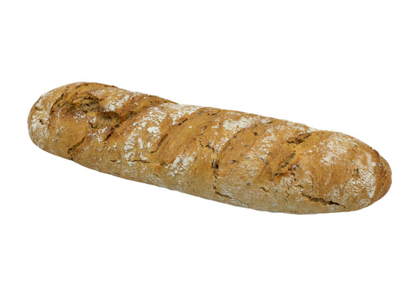 stokbrood op witte achtergrond met uitknippad - Foto, afbeelding