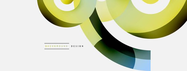 Circle abstract background. Vector illustration for wallpaper banner background card or landing page - Vector, Image