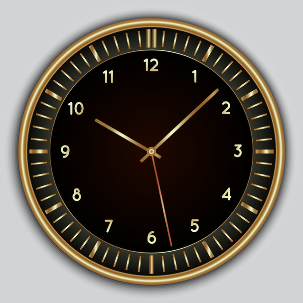 Vetor abstrato relógio redondo simples
 - Vetor, Imagem