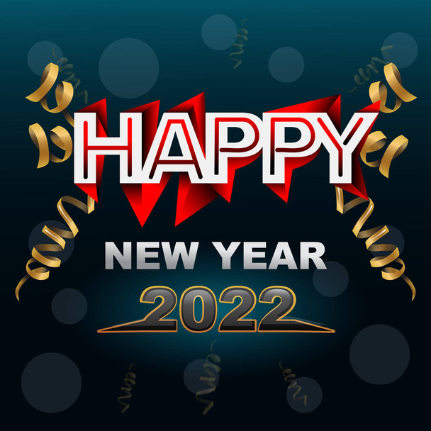 Hyvää uutta vuotta 2022 Vektori taiteen kuvituksen suunnittelu - Vektori, kuva