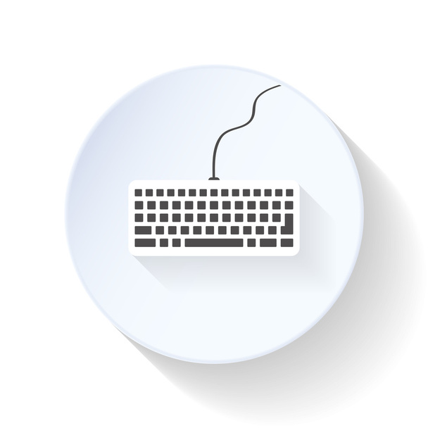 clavier d'ordinateur icône plate
 - Vecteur, image