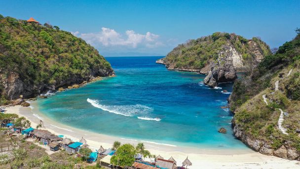 Spiaggia tropicale nascosta di Atuh a Nusa Penida, Bali, Indonesia - Foto, immagini