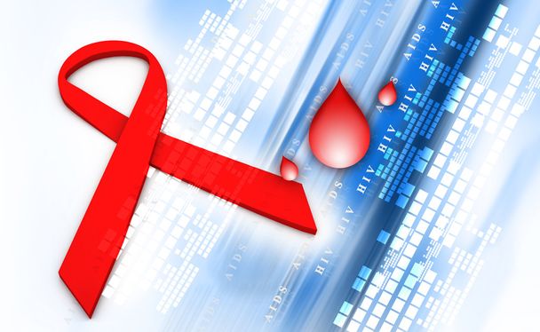 赤リボン hiv、エイズの抽象的な背景 - 写真・画像