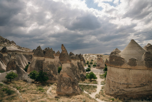 Zelve Open Air Museum. Unique geological formations in Zelve valley, Cappadocia, Central Anatolia, Turkey. High quality photo - Photo, Image