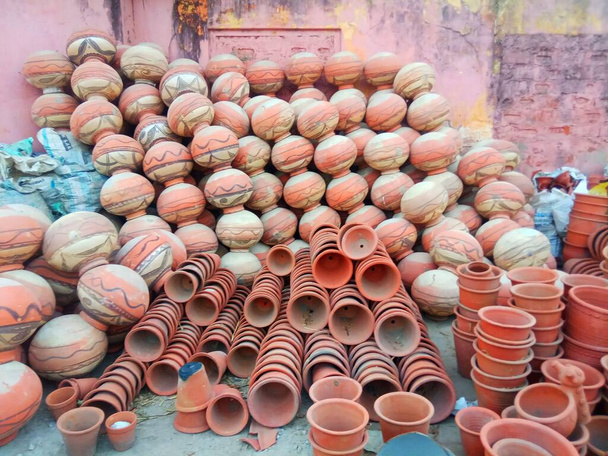 mitti ke barat, cerámica de barro, rajasthan - Foto, imagen